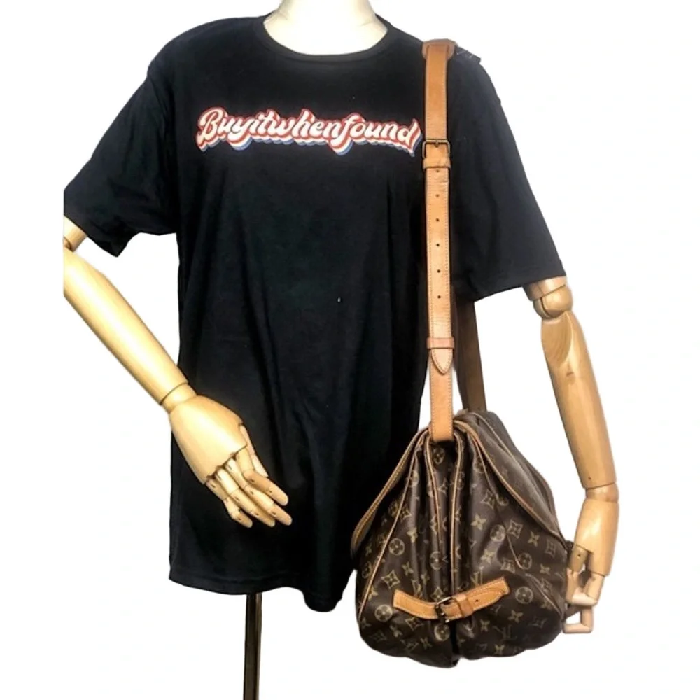 LOUIS VUITTON Saumur 35 Double Sided LV Messenger Shoulder Bag LV DUST BAG